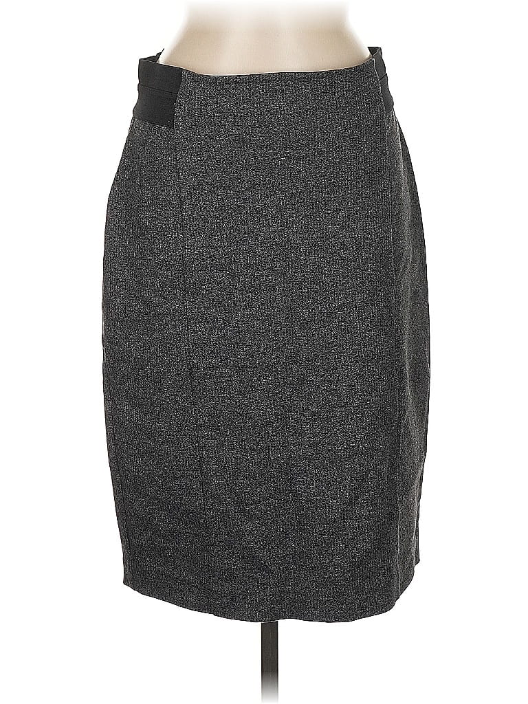 Pre-owned Ann Taylor Formal Skirt In Gray