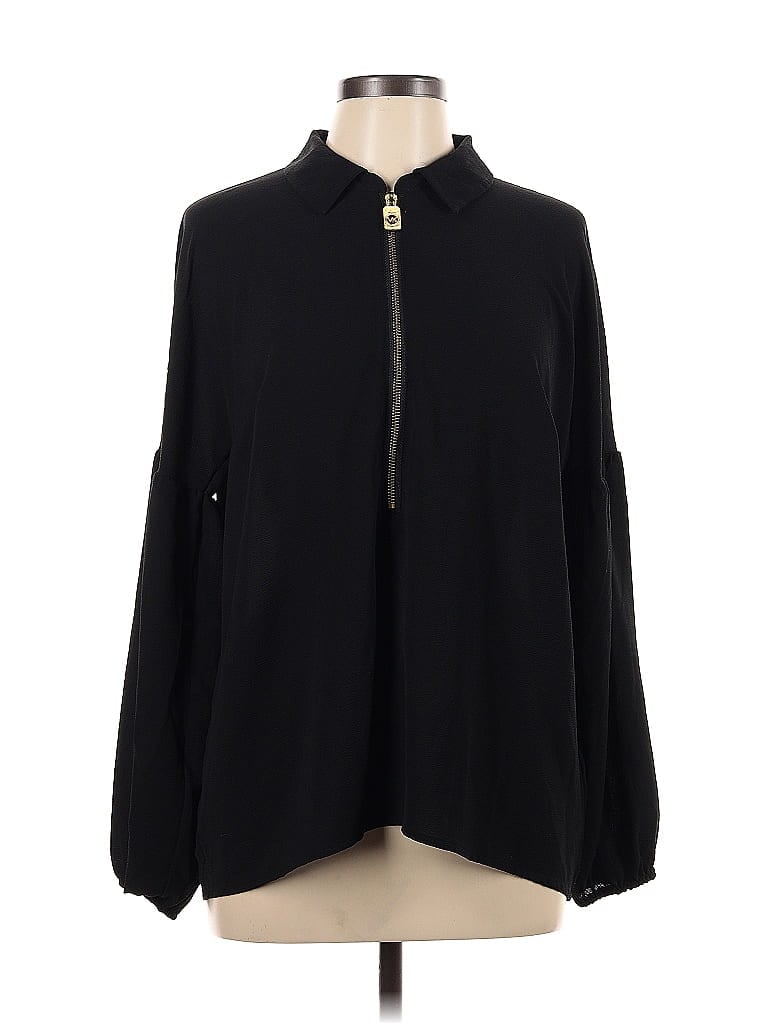 Pre-owned Michael Michael Kors Long Sleeve Blouse In Black