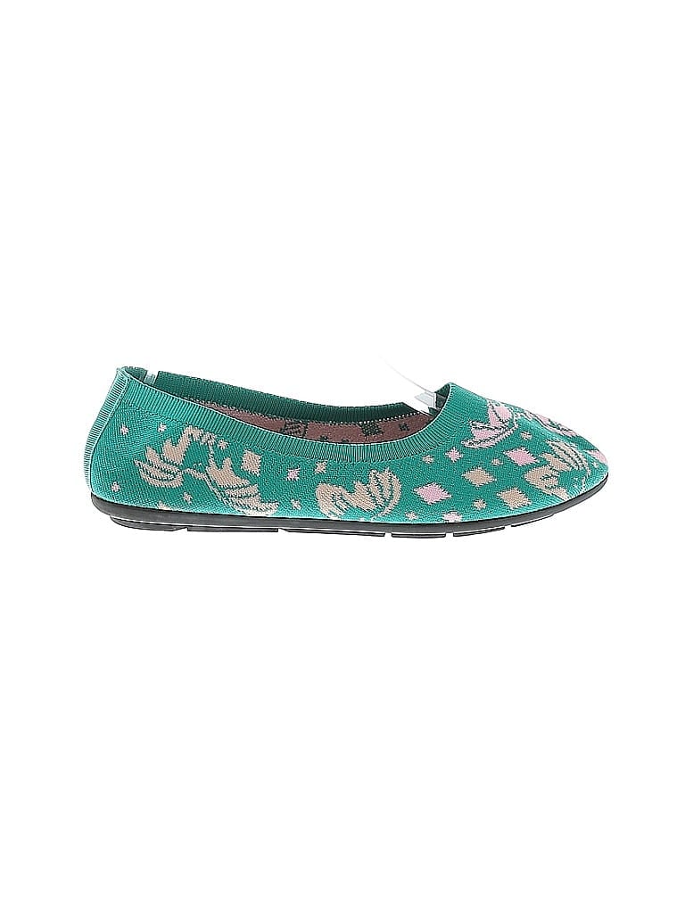 Pre-owned Unbranded Flats In Green
