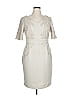 Antonio Melani Ivory Tan Cocktail Dress Size 14 - photo 1