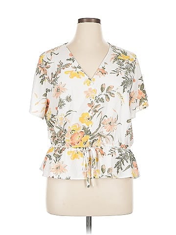 Ann Taylor LOFT Outlet Short Sleeve Blouse (view 1)