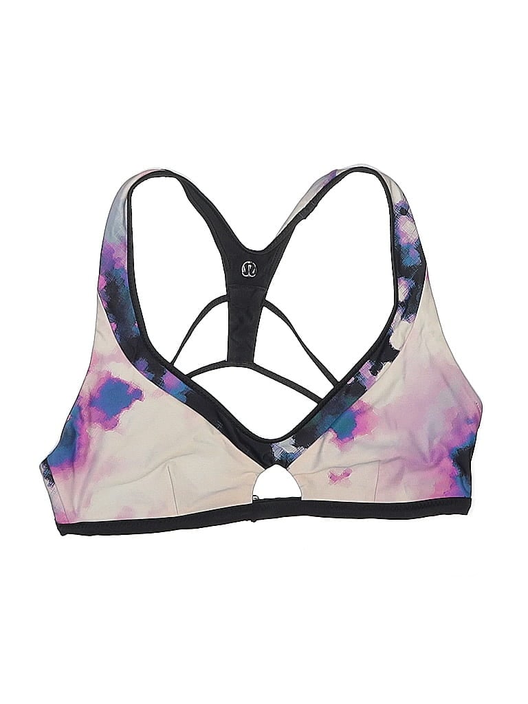 Pre-owned Lululemon Athletica Swimsuit Top Purple Swimwear