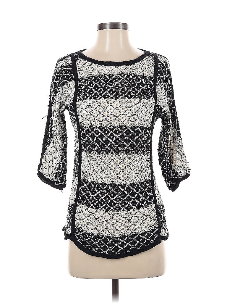 Pre-owned Chico's Pullover Sweater In Silver