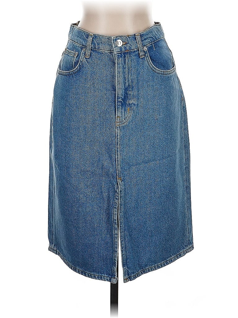 Pre-owned Derek Lam 10 Crosby Denim Skirt In Blue