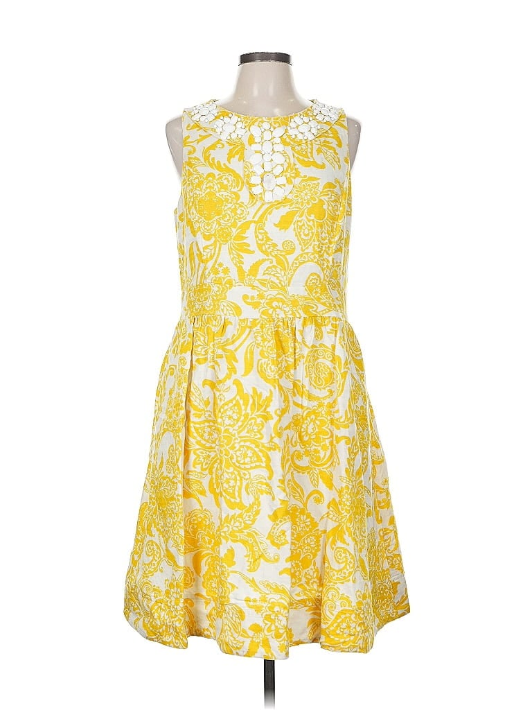 Pre-owned Eliza J Cocktail Dress In Yellow