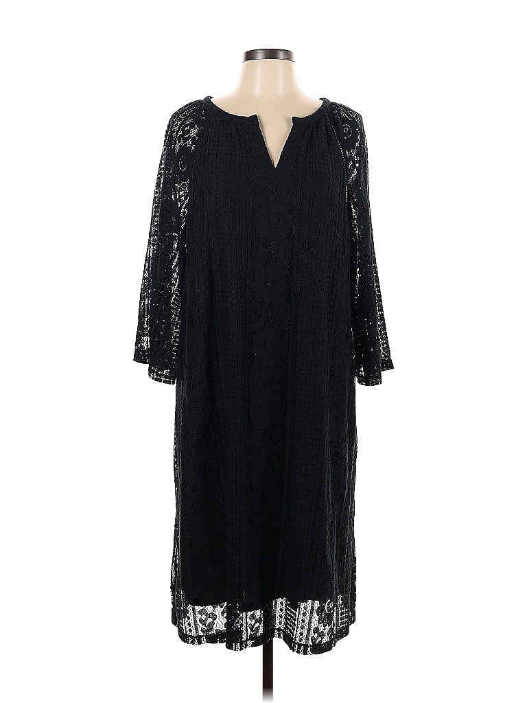 Pre-owned Isaac Mizrahi Live Casual Dress In Black