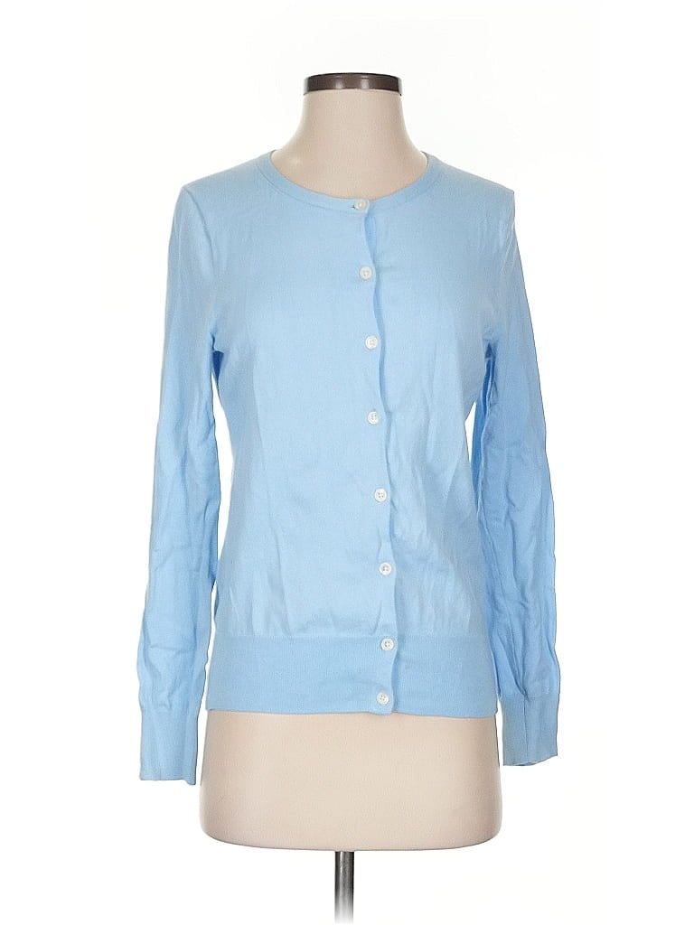 Pre-owned Lands' End Long Sleeve Blouse In Blue