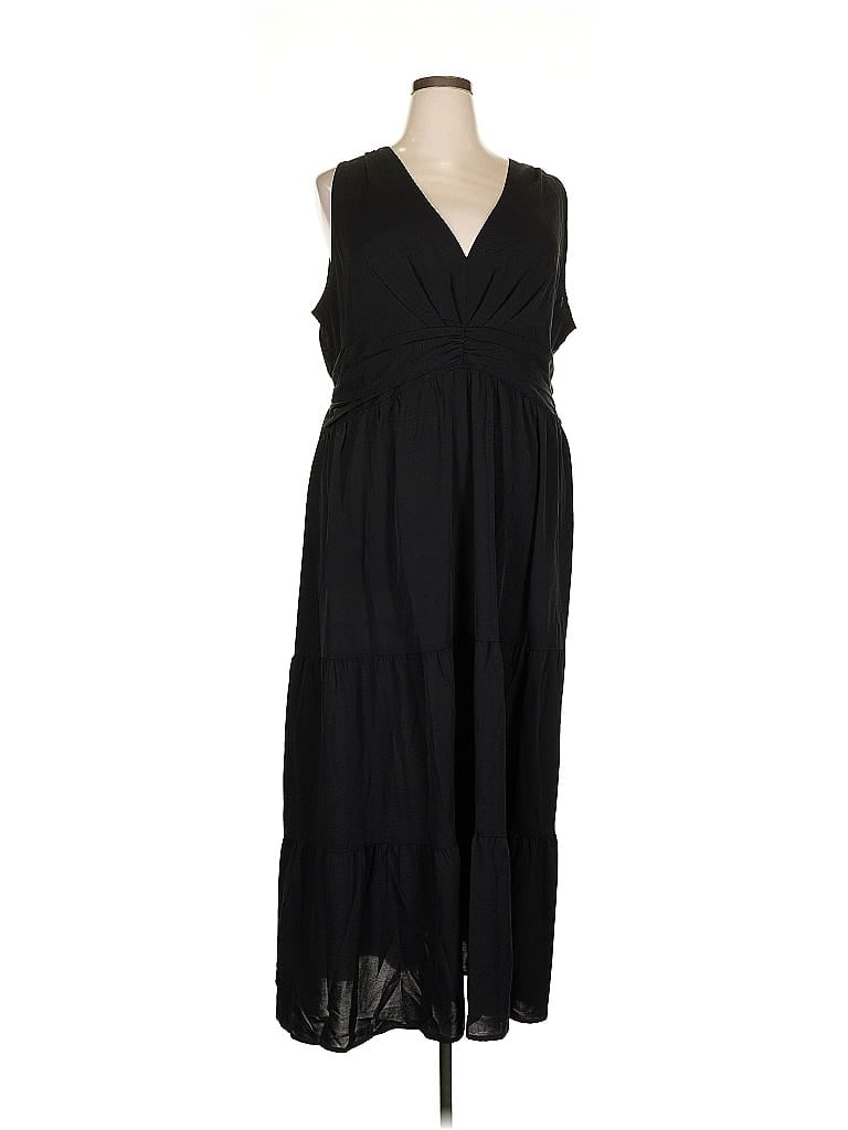 Pre-owned Shein Curve Casual Dress In Black