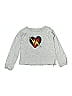 Chaser 100% Cotton Hearts Silver Sweatshirt Size 14 - photo 1