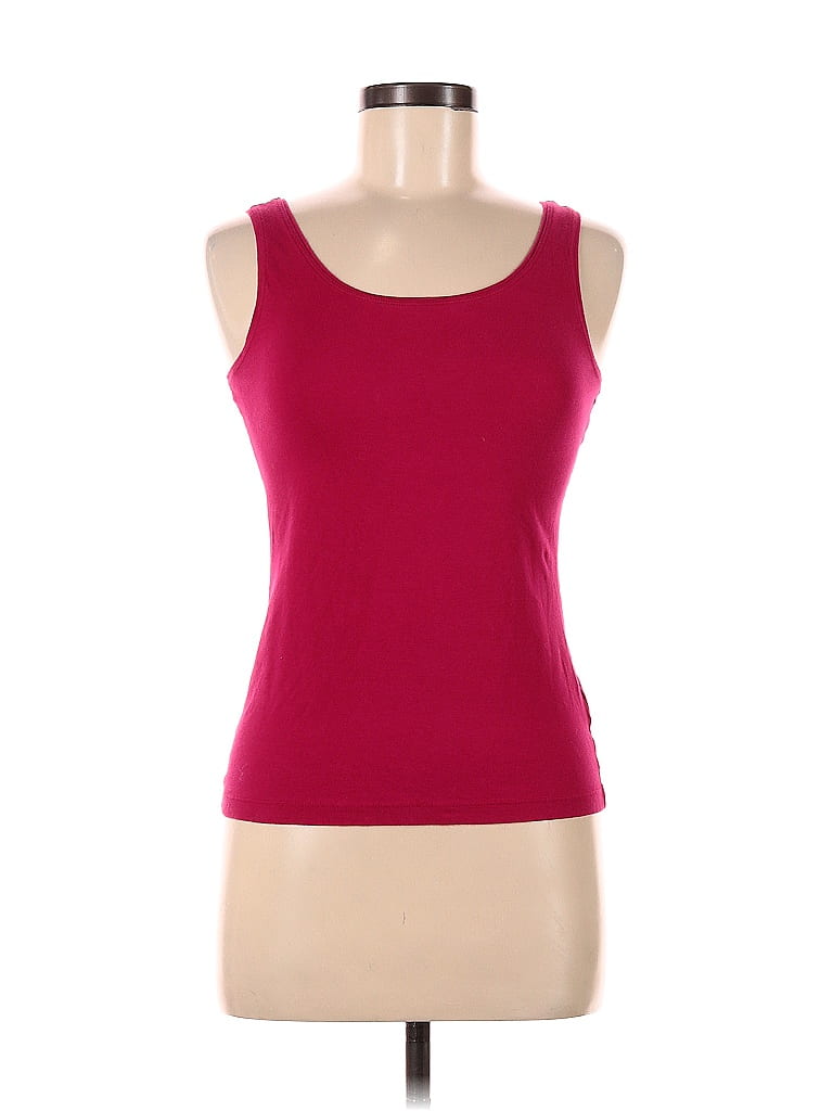 Pre-owned Talbots Outlet Tank Top Burgundy Strapless Neckline Tops