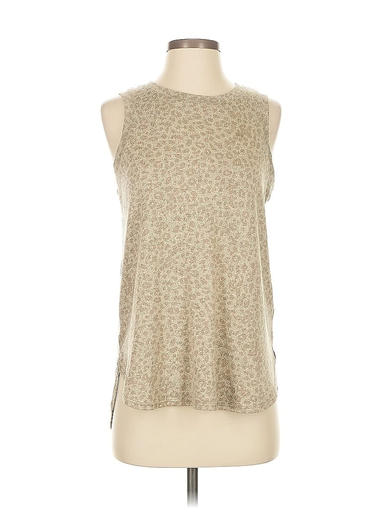 Pre-owned Lands' End Sleeveless T-shirt In Brown