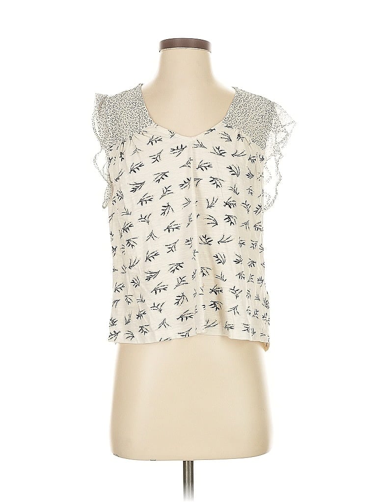 Pre-owned Lucky Brand Sleeveless Blouse In White