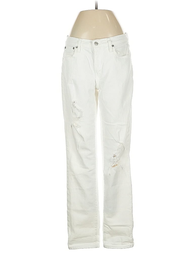 Pre-owned Point Sur Jeans In White