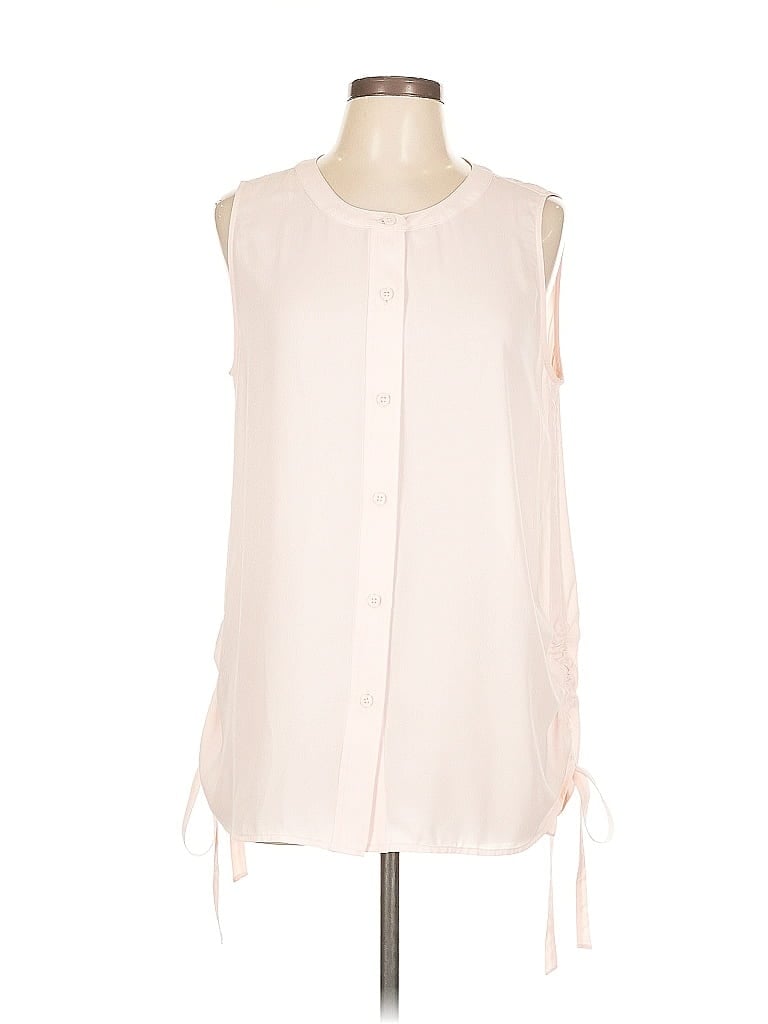 Click to view more detailed imagery on our partner's website Pre-owned Ann Taylor Sleeveless Blouse In Pink