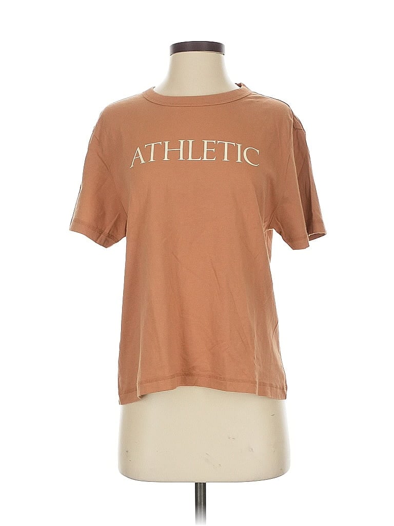 Pre-owned Victoria's Secret Pink Long Sleeve T-shirt In Orange