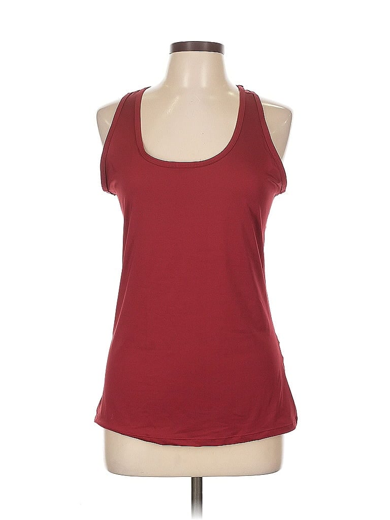 Pre-owned Unbranded Tank Top Burgundy Halter Neckline Tops