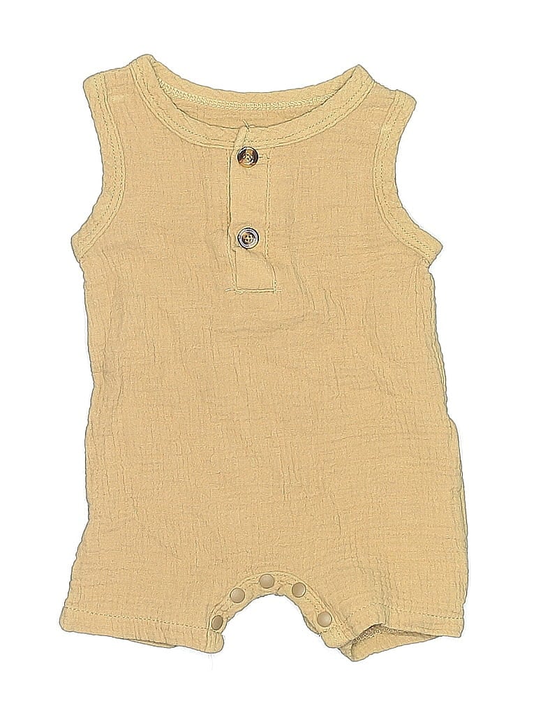Pre-owned Shein Babies' Short Sleeve Onesie In Brown