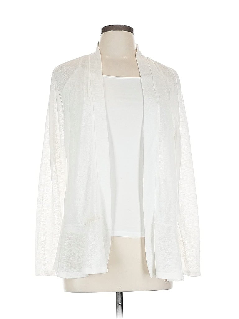 Pre-owned Joe Fresh Cardigan Sweater In White