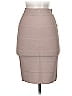 BCBGMAXAZRIA Solid Gray Tan Formal Skirt Size S - photo 2