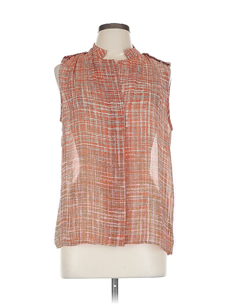 Pre-owned Worthington Sleeveless Blouse In Orange