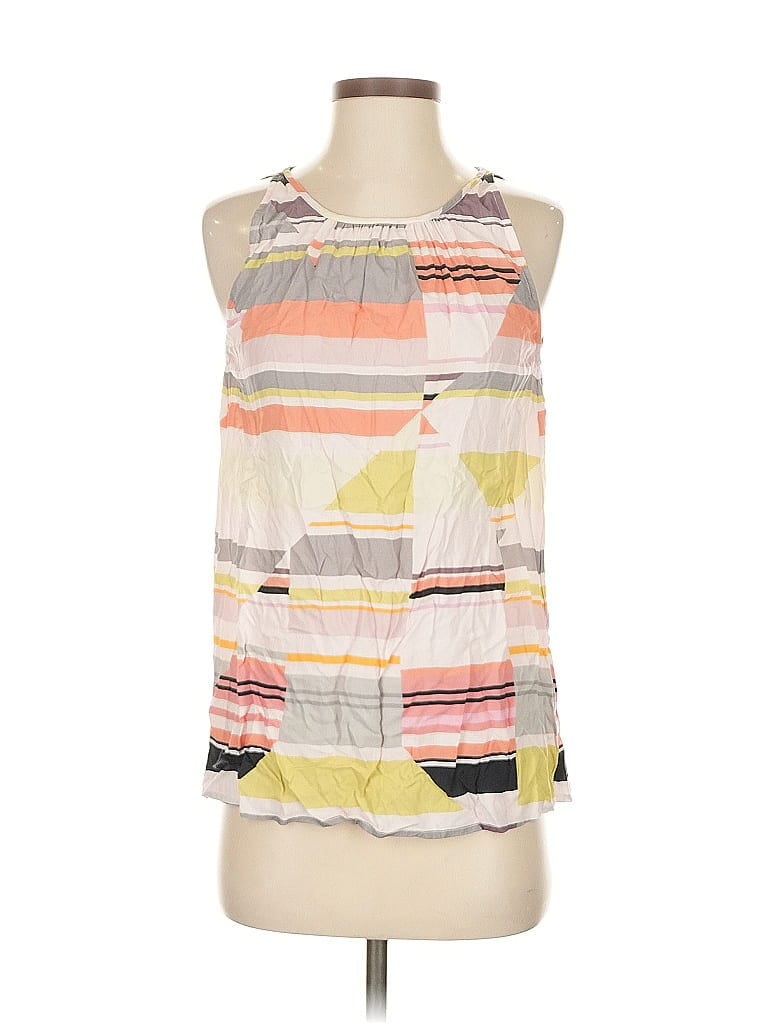 Click to view more detailed imagery on our partner's website Pre-owned Dylan Tank Top Ivory Halter Neckline Tops In White