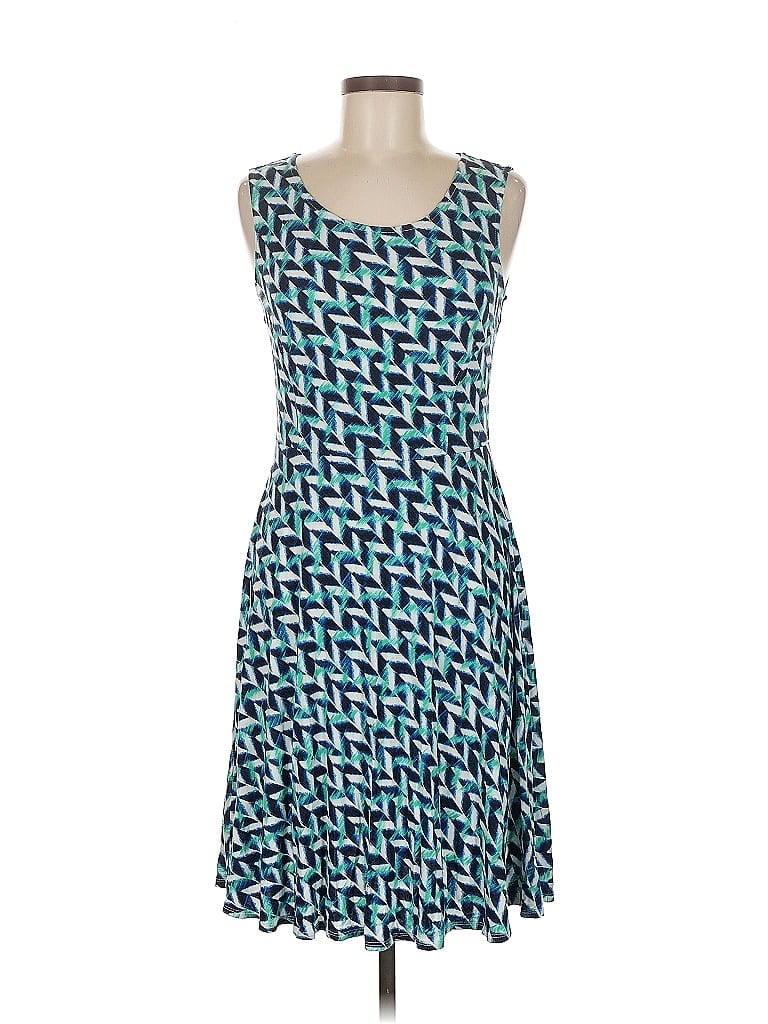 Pre-owned A.n.a. A New Approach Casual Dress In Blue