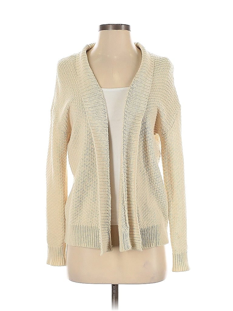 Pre-owned Garnet Hill Cardigan Sweater In White