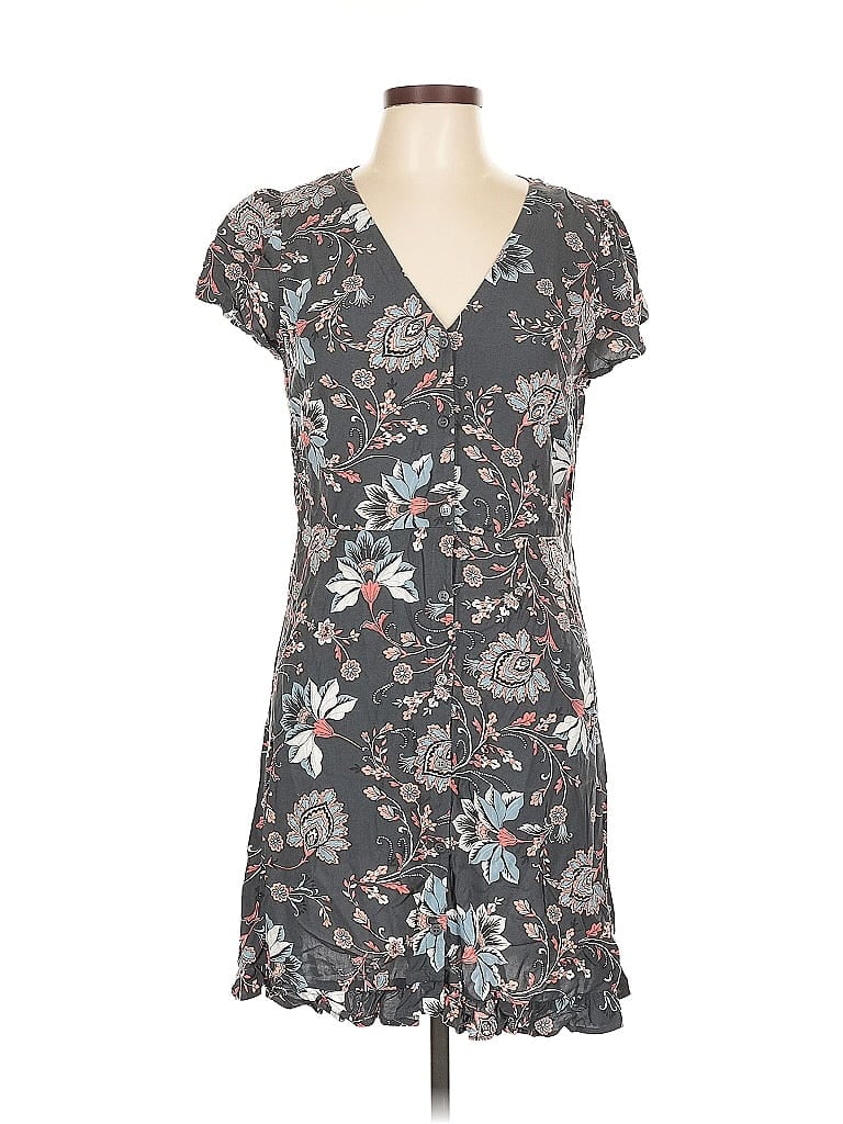 Pre-owned Ann Taylor Loft Outlet Casual Dress In Gray