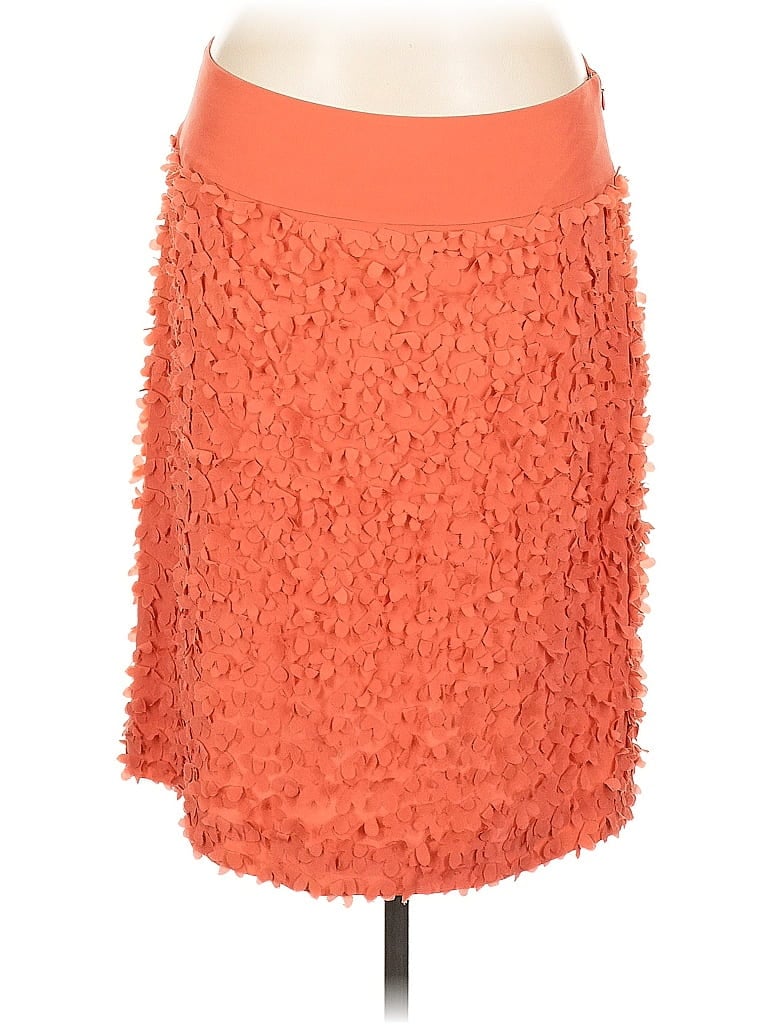 Click to view more detailed imagery on our partner's website Pre-owned Talbots Silk Skirt In Orange