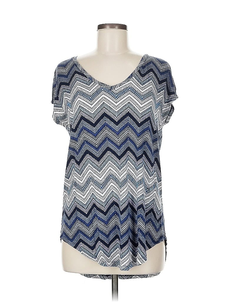 Pre-owned 24/7 Maurices Short Sleeve T-shirt In Blue