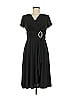 R&M Richards Solid Black Casual Dress Size 6 - photo 2