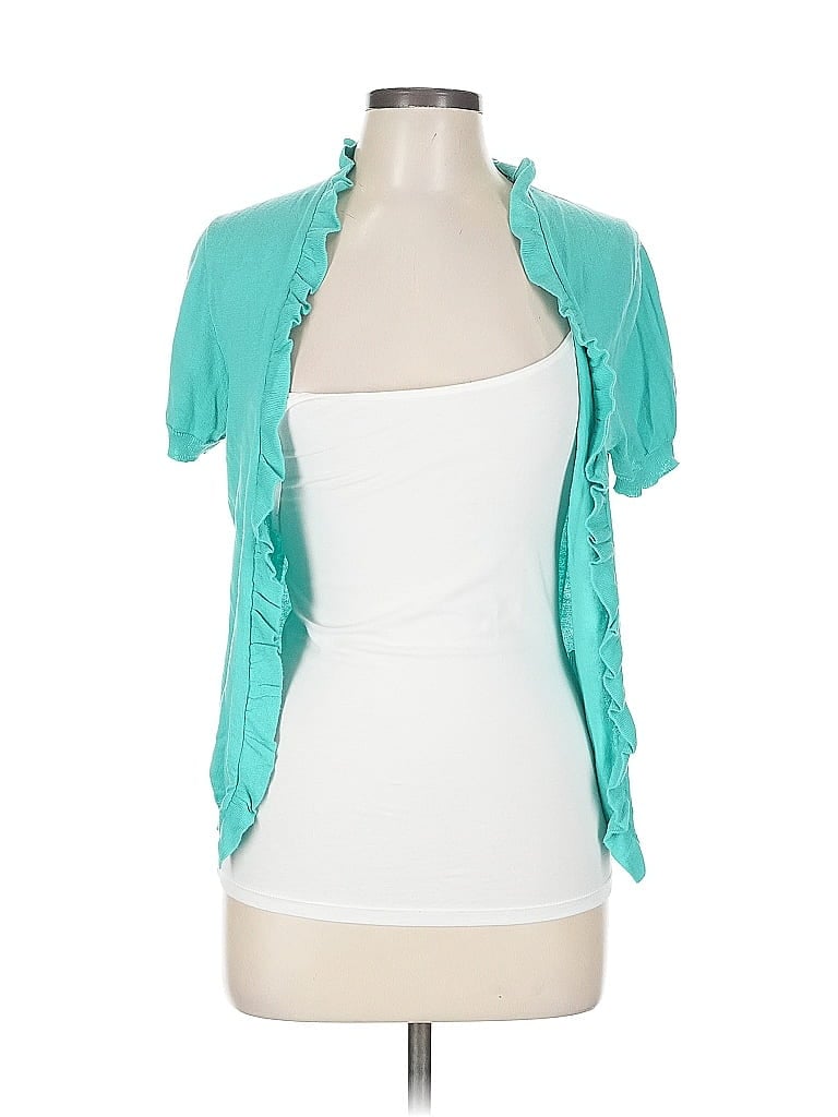 Pre-owned J.crew Factory Store Cardigan Sweater In Blue