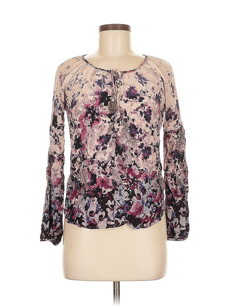 Pre-owned Lovestitch Long Sleeve Blouse In Purple