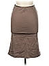 Sisley Solid Brown Casual Skirt Size EU 42 / US 12 - photo 1