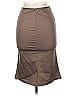 Sisley Solid Brown Casual Skirt Size EU 42 / US 12 - photo 2