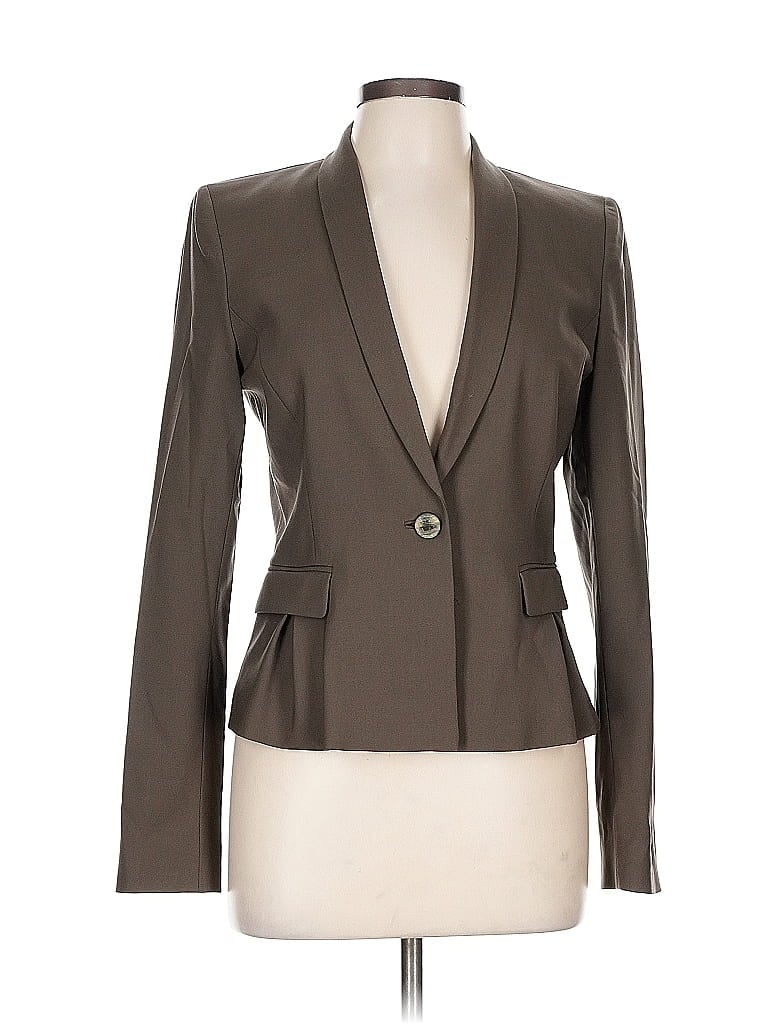 Pre-owned Elie Tahari Blazer Jacket In Gray