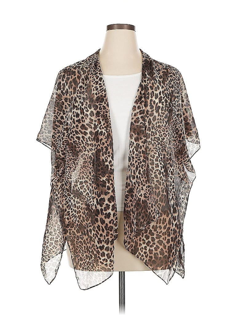 Pre-owned Lularoe Kimono In Brown