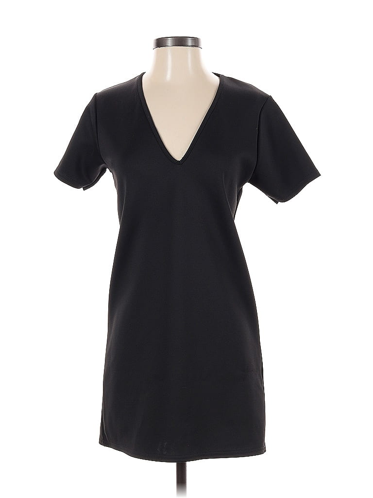 Pre-owned Missguided Casual Dress In Black