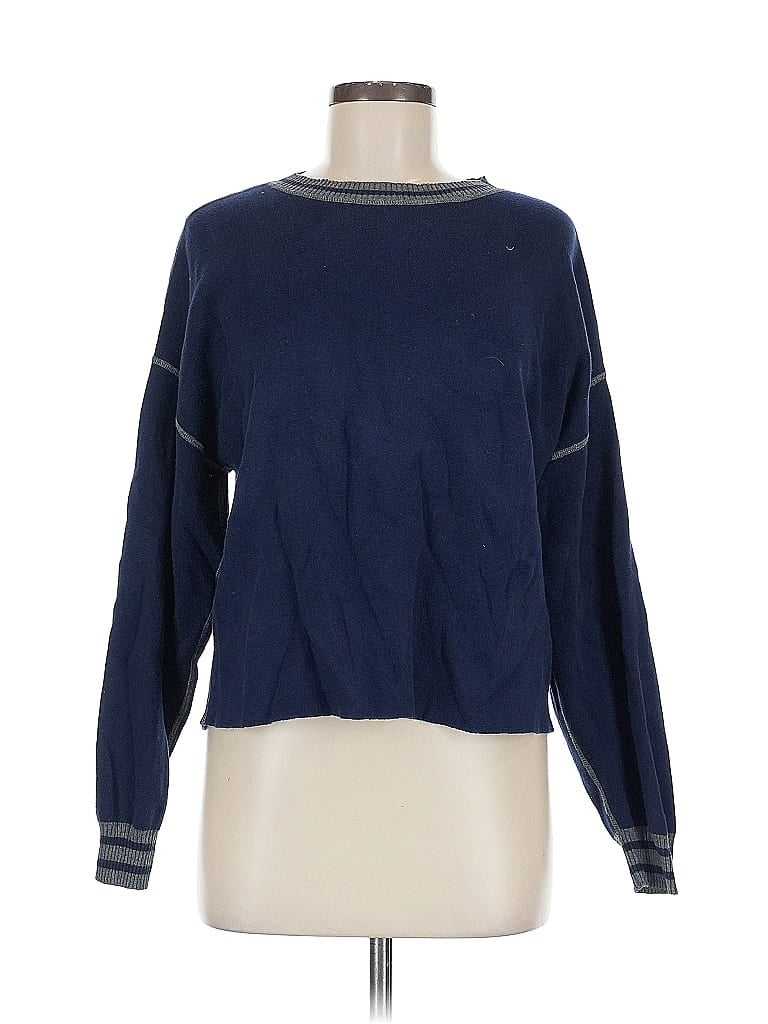 Pre-owned Michael Stars Pullover Sweater In Blue