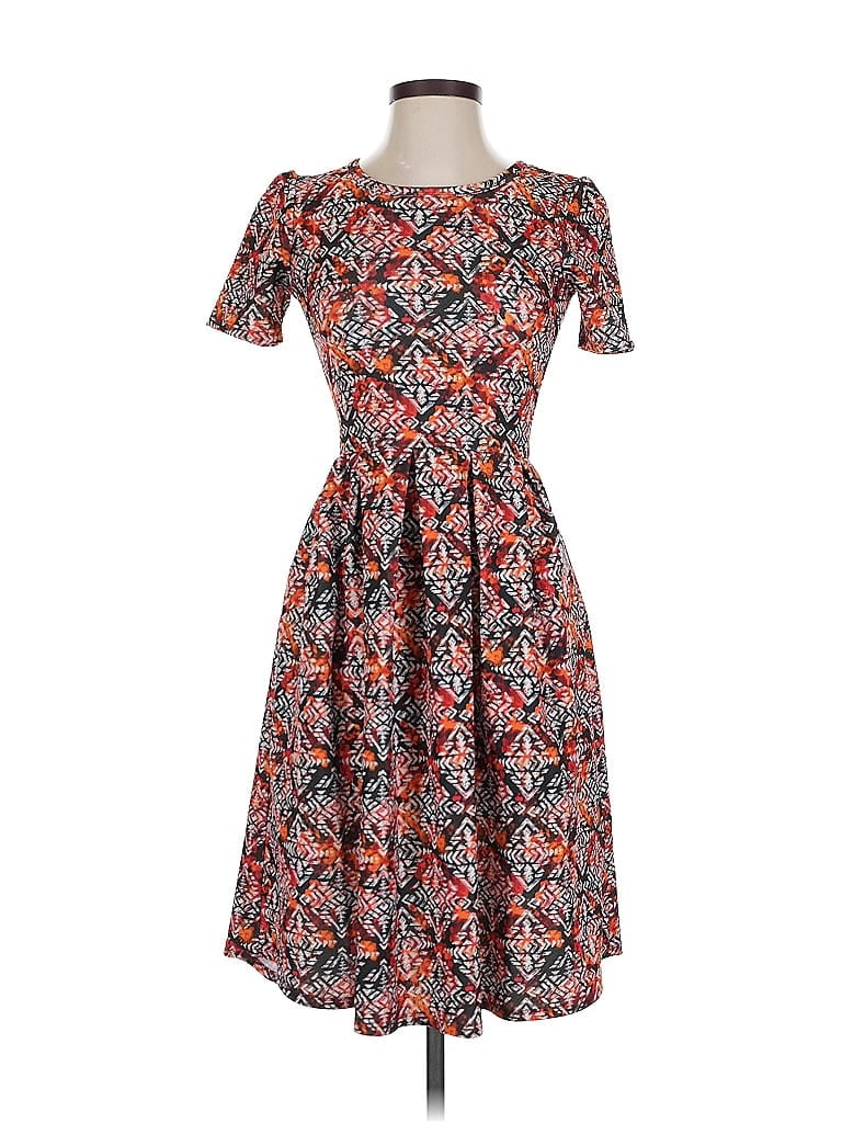 Pre-owned Lularoe Casual Dress In Orange