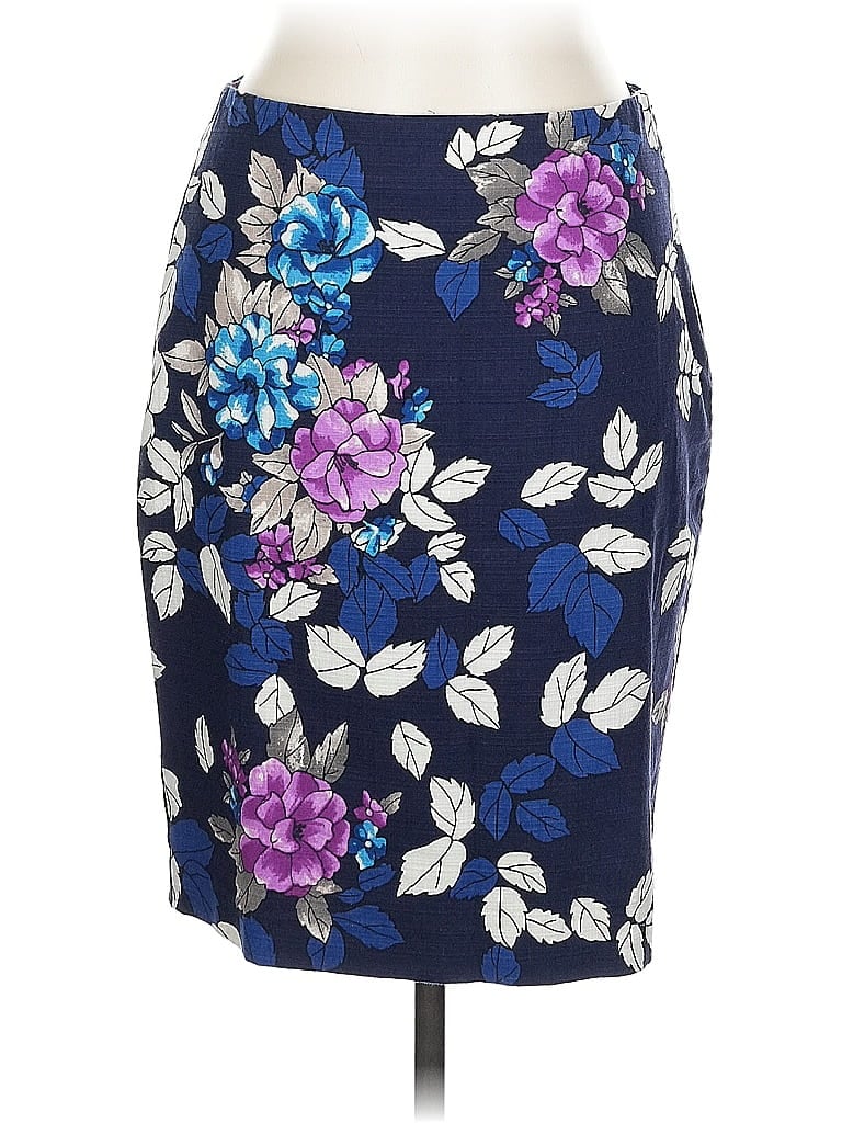 Pre-owned Ann Taylor Formal Skirt In Blue