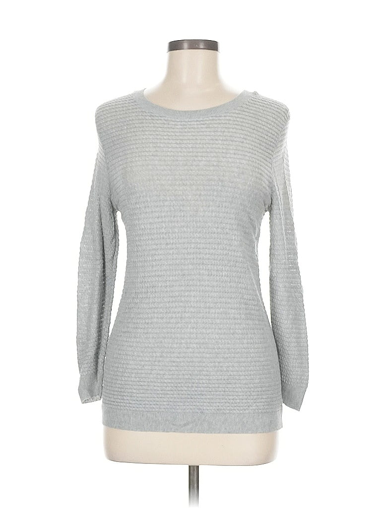 Pre-owned Ann Taylor Pullover Sweater In Silver