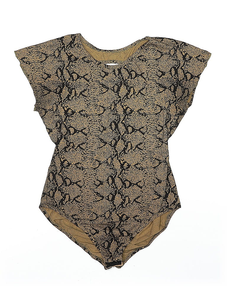 Pre-owned Assorted Brands Bodysuit In Gold