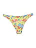 Unbranded Floral Yellow Swimsuit Bottoms Size L - photo 1