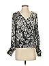 Muse 100% Polyester Gray Long Sleeve Blouse Size S - photo 1