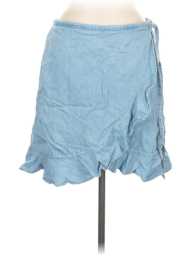Pre-owned J.crew Mercantile Denim Skirt In Blue