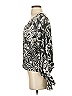 Muse 100% Polyester Gray Long Sleeve Blouse Size S - photo 5