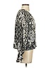 Muse 100% Polyester Gray Long Sleeve Blouse Size S - photo 4