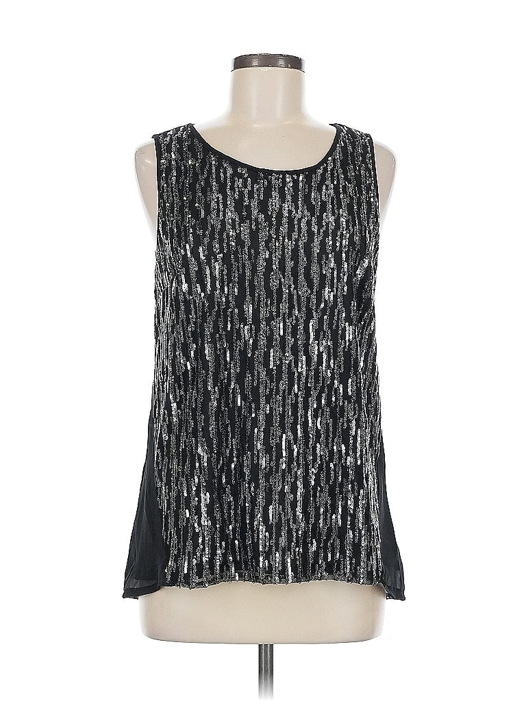 Pre-owned Worthington Sleeveless Blouse In Silver
