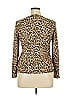 JM Collection Animal Print Gold Tan Pullover Sweater Size XL (petite) - photo 2